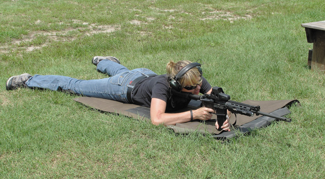 correct prone firing position