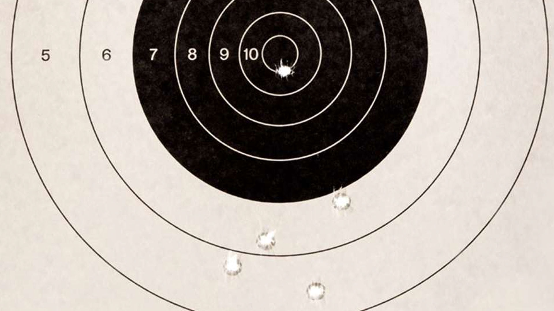 paper target with holes