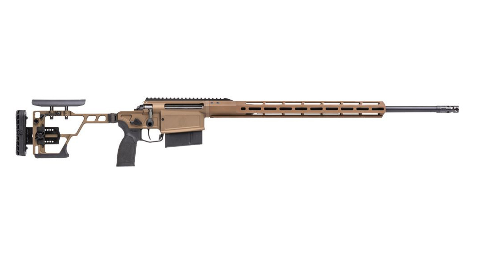 Sig Sauer Cross Bolt Action Rifle finished in a Chocolate Brown, Copper  Brown and Multicam® Dark Green Finish