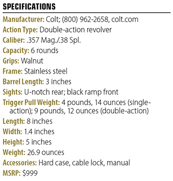 Colt Viper Revolver specs