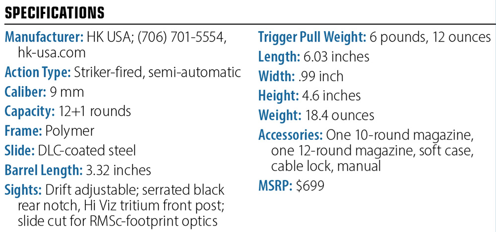 Heckler & Koch CC9 specs