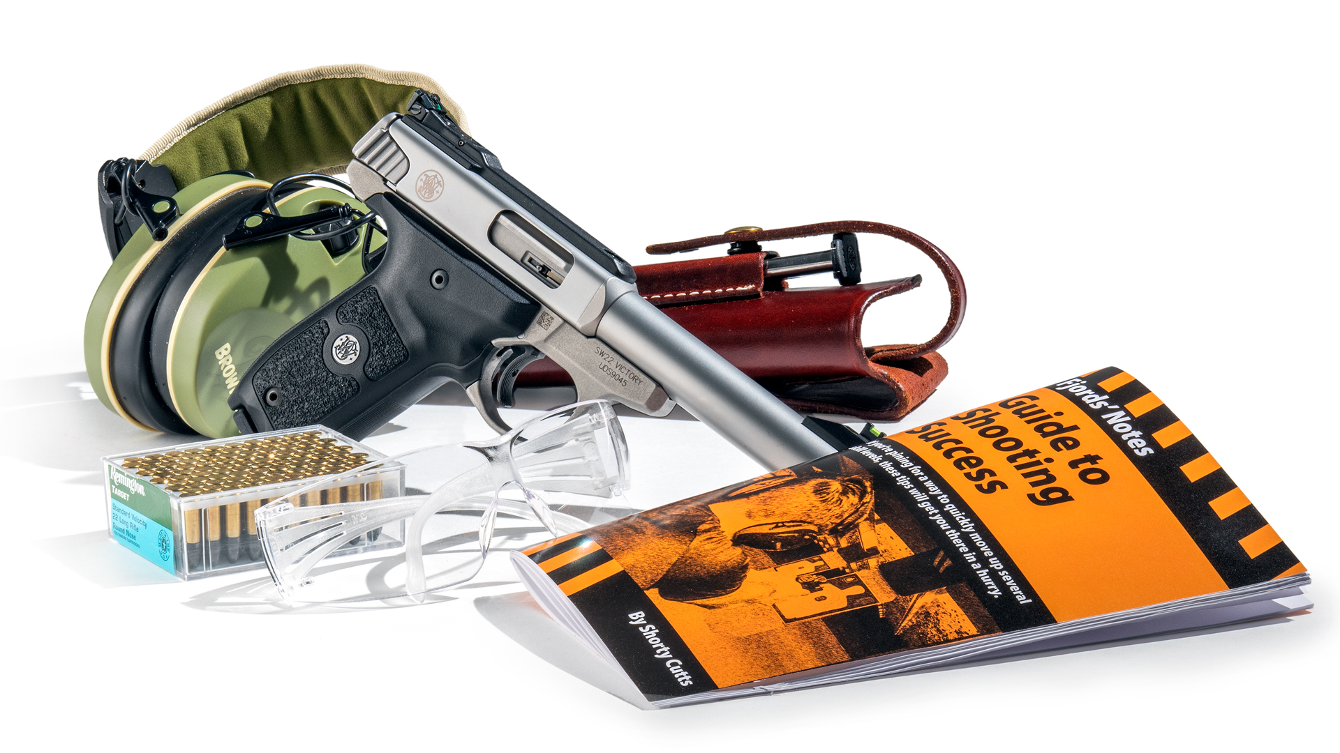 firearm with book