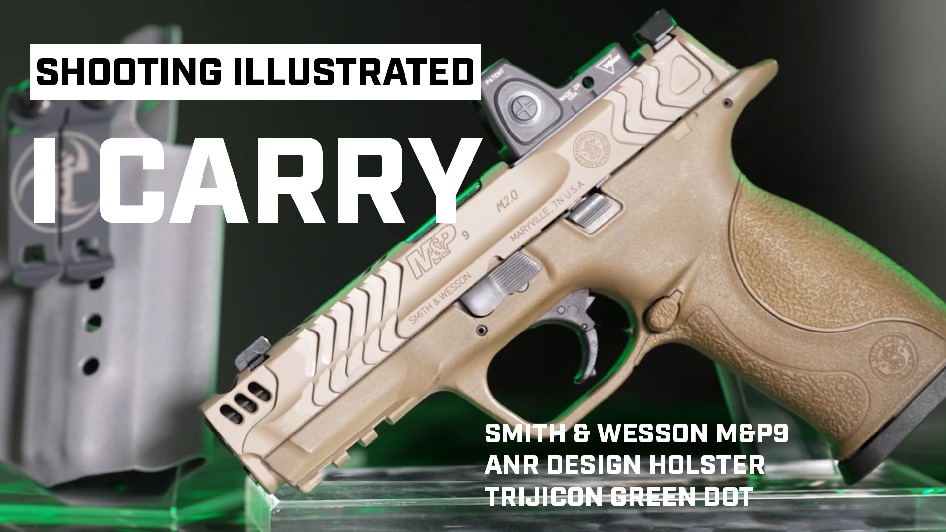 Smith & Wesson M&P9 Pistol with Trijicon Green-Dot RMR
