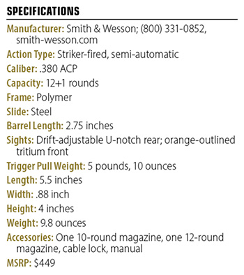 Smith & Wesson Bodyguard 2.0 specs