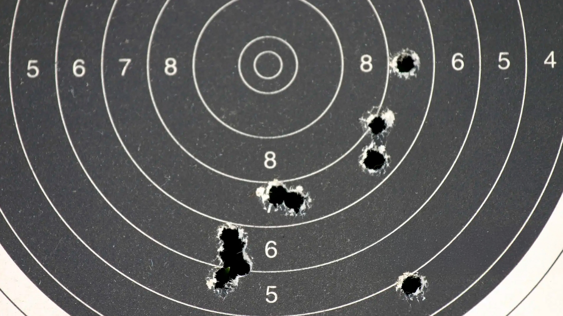 target with holes