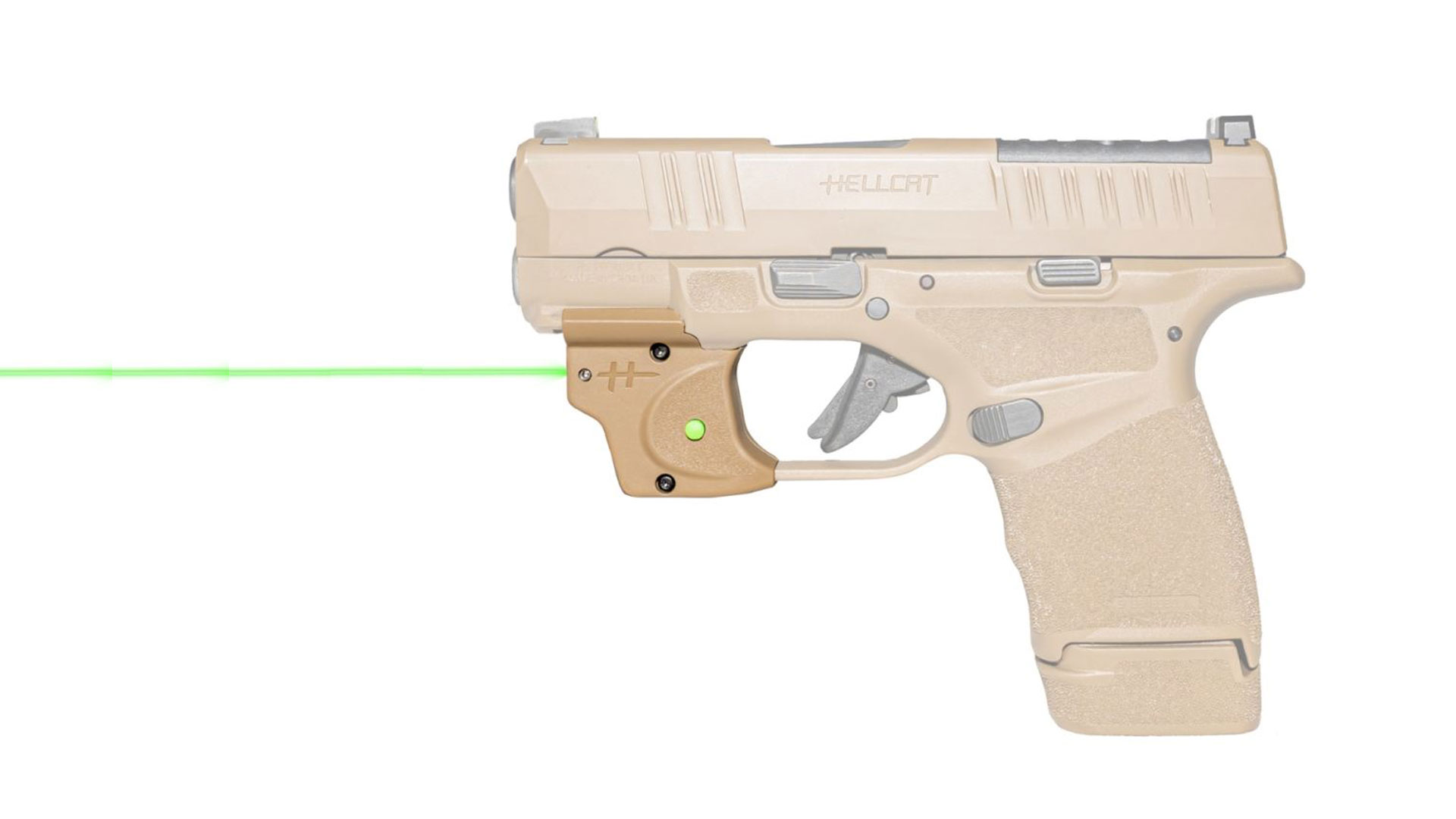 First Look: Viridian E-Series Green Laser For Hellcat Pro FDE Pistols