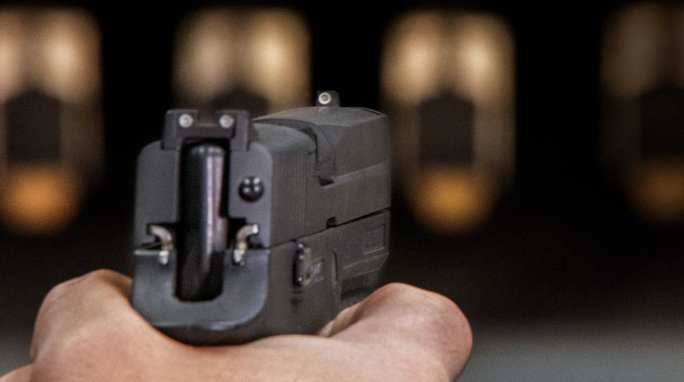 Long distance pistol shot