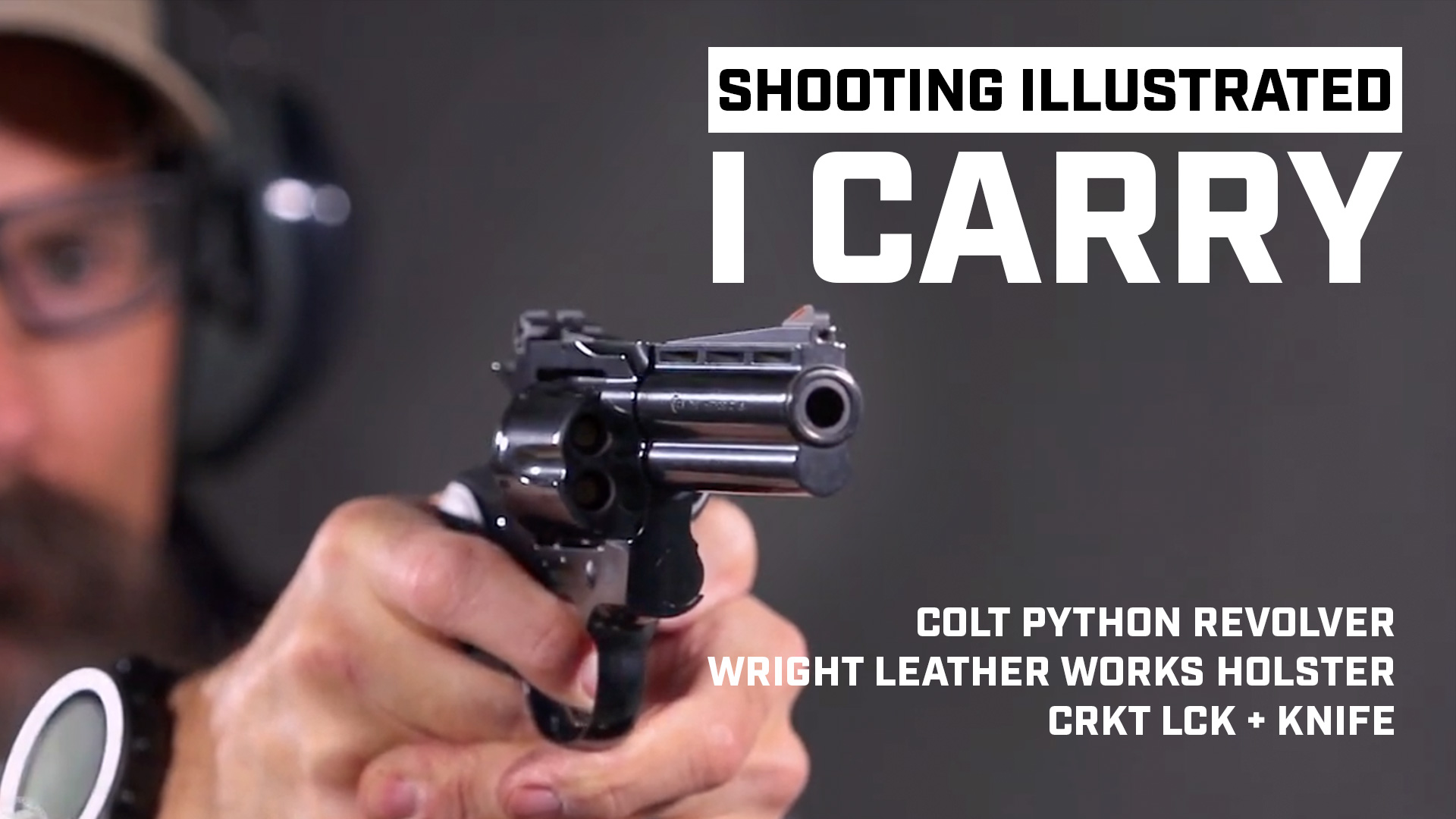 I Carry: Colt Python Revolver in a Wright Leather Works Holster