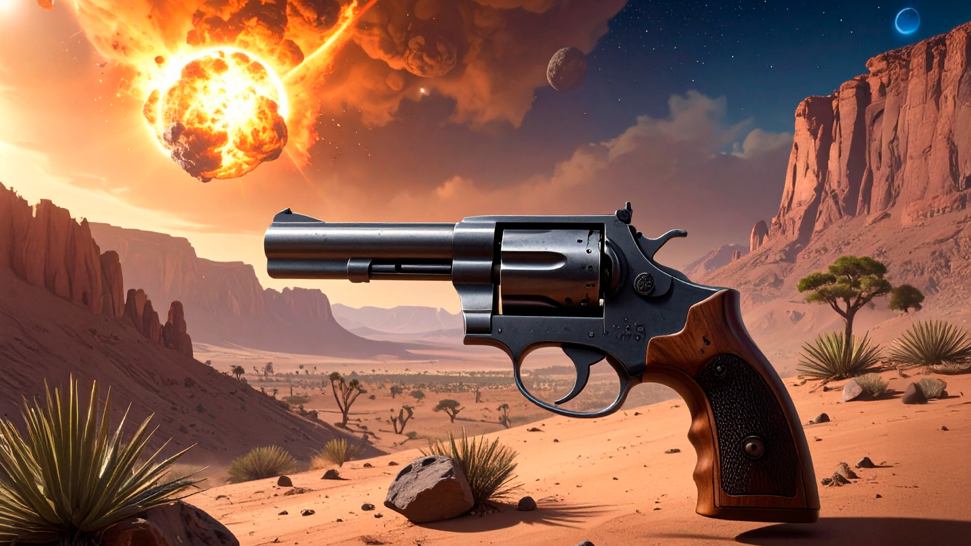 meteor and revolver